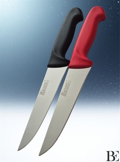 BeKnife Bemiral Bıçak No.3 18 cm 10151.18 Fibrox Kaymaz Saplı Kasap Bıçağı 40mm X 180mm X 3mm Kırmızı