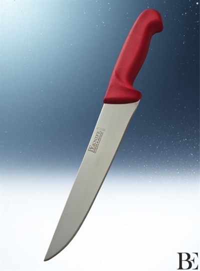 BeKnife Bemiral Bıçak No.4 20 cm 10151.20 Fibrox Kaymaz Saplı Kasap Bıçağı 40mm X 200mm X 3mm Kırmızı