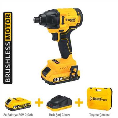 DARBELİ VİDALAMA SETİ 330 Nm Tork 20V 2*2.0Ah (KÖMÜRSÜZ MOTOR)