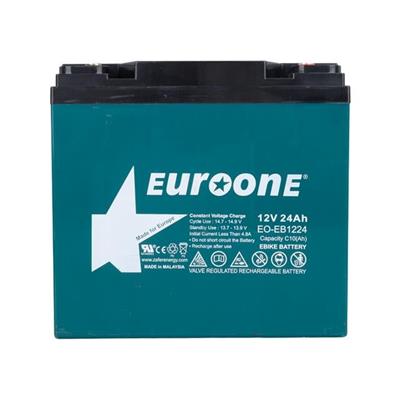 Euroone EO-EB1224 12Volt 24Amper E-Bike Elektrikli Bisiklet Aküsü (180 X 76 X 167 MM)