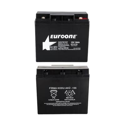 Euroone EO1218 12 Volt 18 Amper Bakımsız Kuru AGM Akü