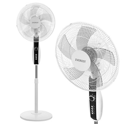 Everest FAN11 Cool Air 16 50 Watt 5 Pervaneli 3 Kademe 1200RPM Zaman Ayarlı Vantilatör - Beyaz