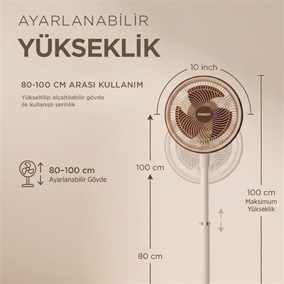 Everest FAN13 Olympos Air Krem/Gold 10