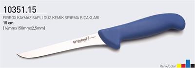 Fibrox Kaymaz Saplı Düz Kasap Kemik Sıyırma Bıçağı 15 cm Hulusi - Drita Bıçak 16mm X 150mm X 2.5mm 10351.15