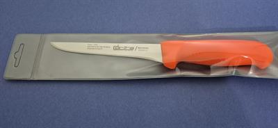 Fibrox Kaymaz Saplı Düz Kasap Kemik Sıyırma Bıçağı 15 cm Hulusi - Drita Bıçak 16mm X 150mm X 2.5mm 10351.15 (TURUNCU RENK)