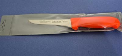Fibrox Kaymaz Saplı Düz Kasap Kemik Sıyırma Bıçağı 13 cm Hulusi - Drita Bıçak 16mm X 130mm X 2.5mm 10351.13 (TURUNCU RENK)