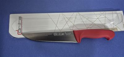 Fibrox Kaymaz Saplı Kasap Bıçağı 18 cm No.3 Hulusi - Drita Bıçak 40mm X 180mm X 3mm 10151.18 (KIRMIZI RENK)
