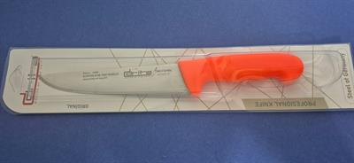 Fibrox Kaymaz Saplı Kasap Bıçağı 18 cm No.3 Hulusi - Drita Bıçak 40mm X 180mm X 3mm 10151.18 (TURUNCU RENK)
