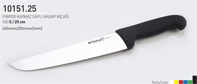 Fibrox Kaymaz Saplı Kasap Bıçağı 25 cm No.5 Hulusi Bıçak 45mm X 250mm X 3mm 10151.25