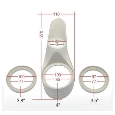 For-X XYP-POD2 3.5 - 3.8 - 4 Tweeter Montaj Yuvası 1 Çift (Plastik)