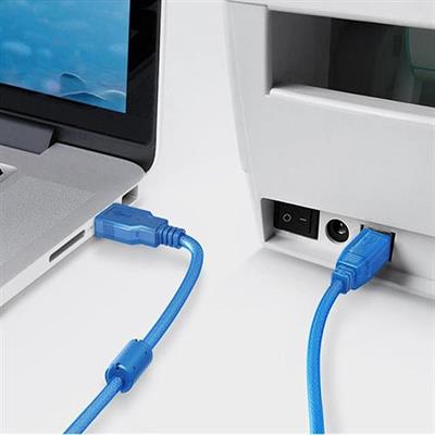 Fully G-534D Şeffaf Mavi Usb 2.0 Yazıcı Kablosu