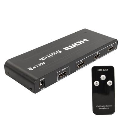 Fully G-538H 3 Giriş 1 Çıkış Hdmi Switcher Toplayıcı Metal Kasa Adaptörlü