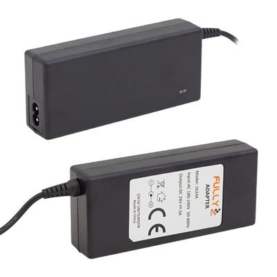 Fully O-1624A 24 Volt - 2.5 Amper Plastik Kasa Masaüstü Adaptör 5.5*2.5 Uç