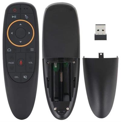 G10 Android-Windows-Linux-TV Box-Mac OS Uyumlu 2.4 Ghz Ses Komutlu Wireless Air Mouse Uzaktan Kumanda