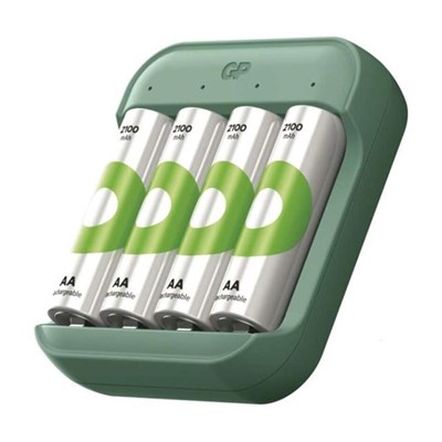 GP ReCyko B423 USB Pil Şarj Cihazı Seti -  4 Adet AA 2600mAh Yüksek Kapasiteli Şarjlı Pil Dahil