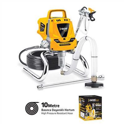 HAVASIZ BOYA PÜSKÜRTME MAKİNESİ 1010 WATT 207 BAR