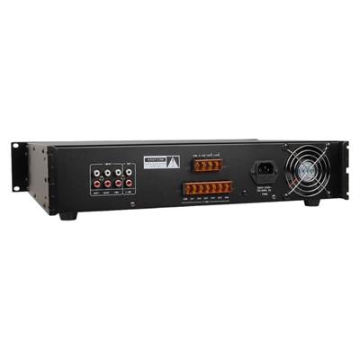 Hikvision DS-QAE0A120G1-VB6 120W 6 Bölgeli Zone Analog Amfi Amplifikatör USB/Bluetooth/AUX/SD Kart/Mik/RCA