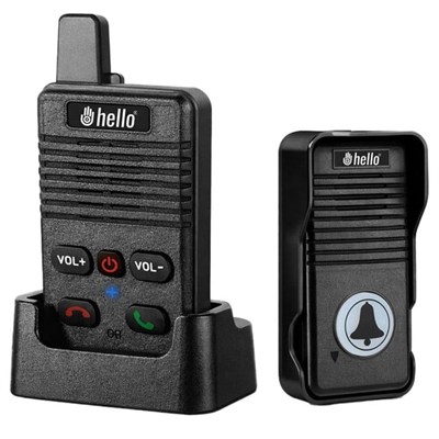 Hello D90 1000mAh Şarjlı Kapalı Devre Telsiz Kapı Zili ve İnterkom Sistemi Kesintisiz Çift Taraflı Sesli İletişim Telsiz