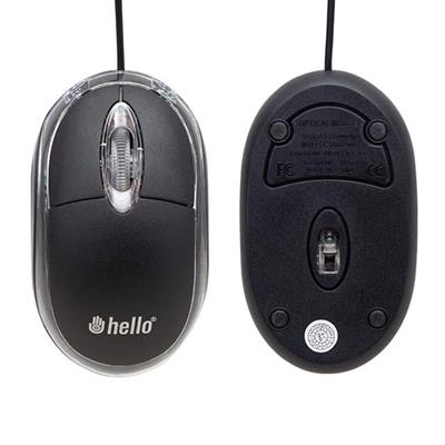 Hello HL-18736 Optik Işıklı 800 DPI Kablolu Mouse