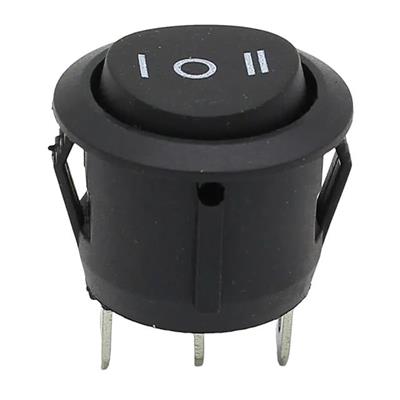 IC-134 Yuvarlak Işıksız On-Off-On 3P Anahtar
