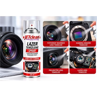 JeTCLean 500ML Lazer Lens Sensör Temizleme Spreyi