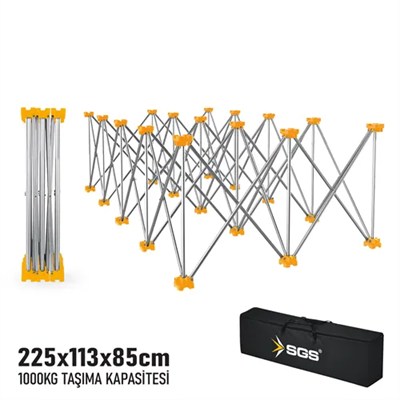 KATLANIR ÇALIŞMA TEZGAHI ALÜMİNYUM 225*113*85 CM