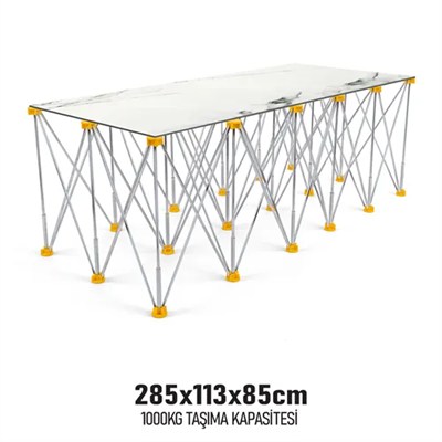 KATLANIR ÇALIŞMA TEZGAHI ALÜMİNYUM 285*113*85 CM
