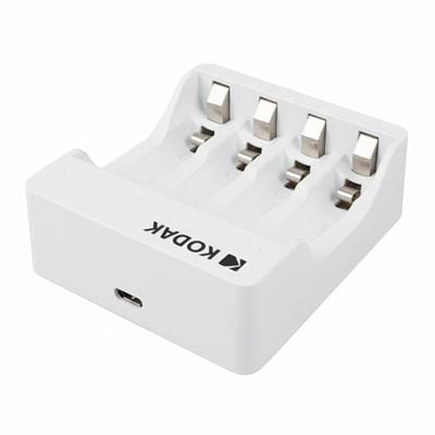 Kodak KD-29490 4lü AA/AAA Ni-MH Otomatik Hızlı Pil Şarj Cihazı (Type-C)