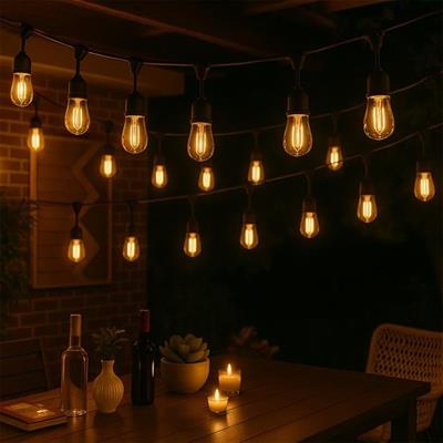 Ledx KB00002 10lu E27 Duy Sıralı 10 Metre Lamba Kablosu (10 Adet Duy İçerir)