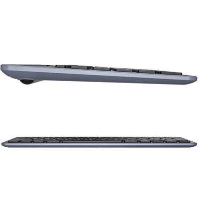 Lenovo Lecoo BK100 Bluetooth V3.0 Çoklu Cihaz Uyumlu Şarj Edilebilir Kablosuz Gri Türkçe Q Klavye