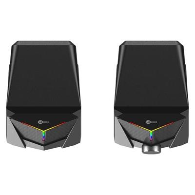 Lenovo Lecoo DS104 Kablolu Usb + 3.5Mm Jack 6W 80dB Rgb Işıklı 1+1 Gaming Speaker - Hoparlör
