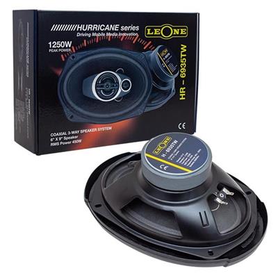 Leone HR-6935TW 1250 Watt 6 X 9 Kapaklı Çiftli Takım Oval Hoparlör