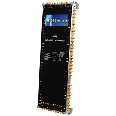 MAG Platinum MP 10/56 Multiswitch - 10 Giriş 56 Çıkışlı Merkezi Uydu Santrali Hybrid 4K ve 3D Destekli