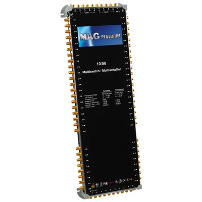 MAG Platinum MP 10/56 Multiswitch - 10 Giriş 56 Çıkışlı Merkezi Uydu Santrali Hybrid 4K ve 3D Destekli