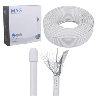 Mag RG6/U4 Bakır İthal 100 Metre Anten Kablosu