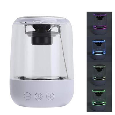 MagicVoice MV-24696 600 Mah Taşınabilir RGB Mikrofonlu Aux-TF-Bluetooth 3 Watt Hoparlör (Beyaz)