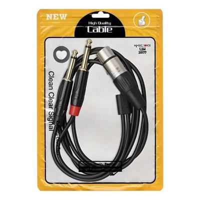 Magicvoice LD369A Canon Erkek - 6.3 Mono Erkek 1.5 Metre Kablo