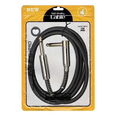 MagicVoice LD377 1.5 Metre 6.35mm Mono Erkek Jak (TS) L Tipi Ses Kablosu Metal Jack