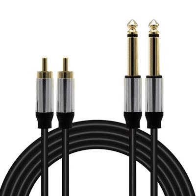 Magicvoice LD398 2x 6.3 Mm Mono Erkek - 2x Rca Erkek 3 Metre Kablo