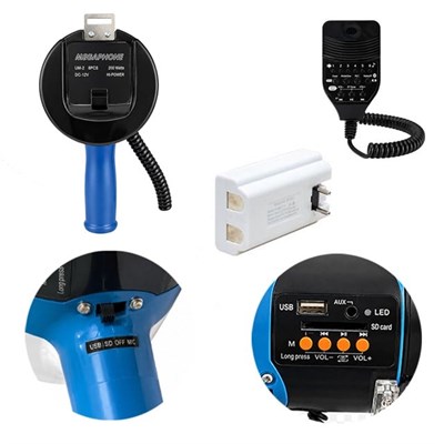 Magicvoice ML-687 BT-USB Şarj Üniteli Mikrofonlu Megafon