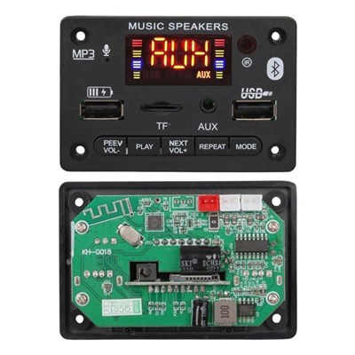 Magicvoice MV-17751 Bluetooth/USB/TF/AUX MP3 Dekoder Modül 5W+5W Stereo Amfili Dijital Ekranlı