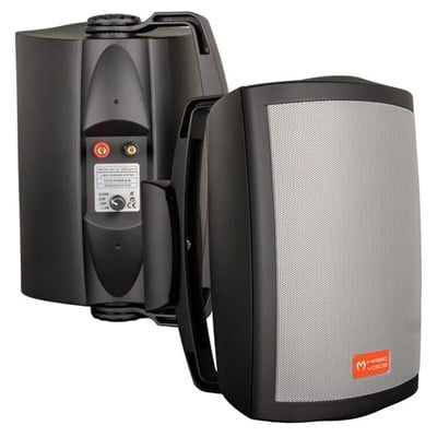 Magicvoice MV-25 16 Cm 80W 2 Yollu Siyah Sütun Hat Trafolu Hoparlör 2li Takım