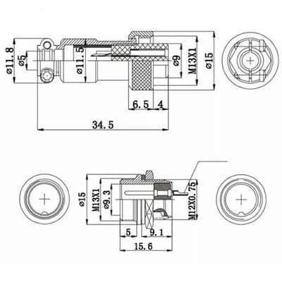 Magicvoice MV-29494 Dişi 4 Pinli Mini Mayk Fiş