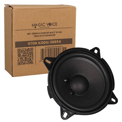 Magicvoice MV-38854 4 Ohm 80 Watt 10 cm Tekli Oto Hoparlör