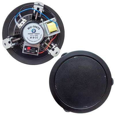 Magicvoice Mv-19475 13 Cm Trafolu Alçıpan Hoparlör Siyah