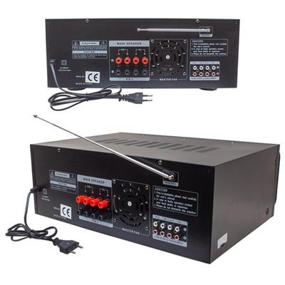 MagicVoice MV-550 2x100W USB/SD/Bluetooth 4 Mikrofon Girişli Stereo Mixer Amfi
