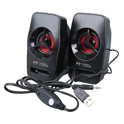 Magicvoice T-19 1+1 USB Pc Mini Hoparlör - Speaker (2*3 Watt - 4 Ohm)