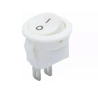 Mini Yuvarlak Işıksız ON-OFF Beyaz Anahtar IC-134E