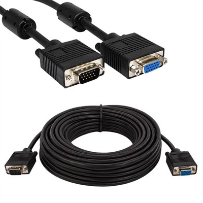 Narita HD15P Erkek/Dişi 15 Pin 30 Metre VGA Görüntü Uzatma Kablosu