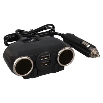 Olesson 1630 12-24V Çift USB Girişli 120W 80cm Kablolu 2LI Araç Çakmak Çoklayıcı